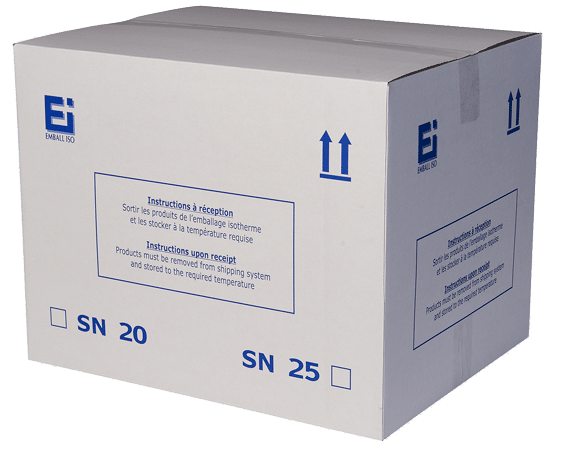 Isothermische Verpackung Standard National geschlossen